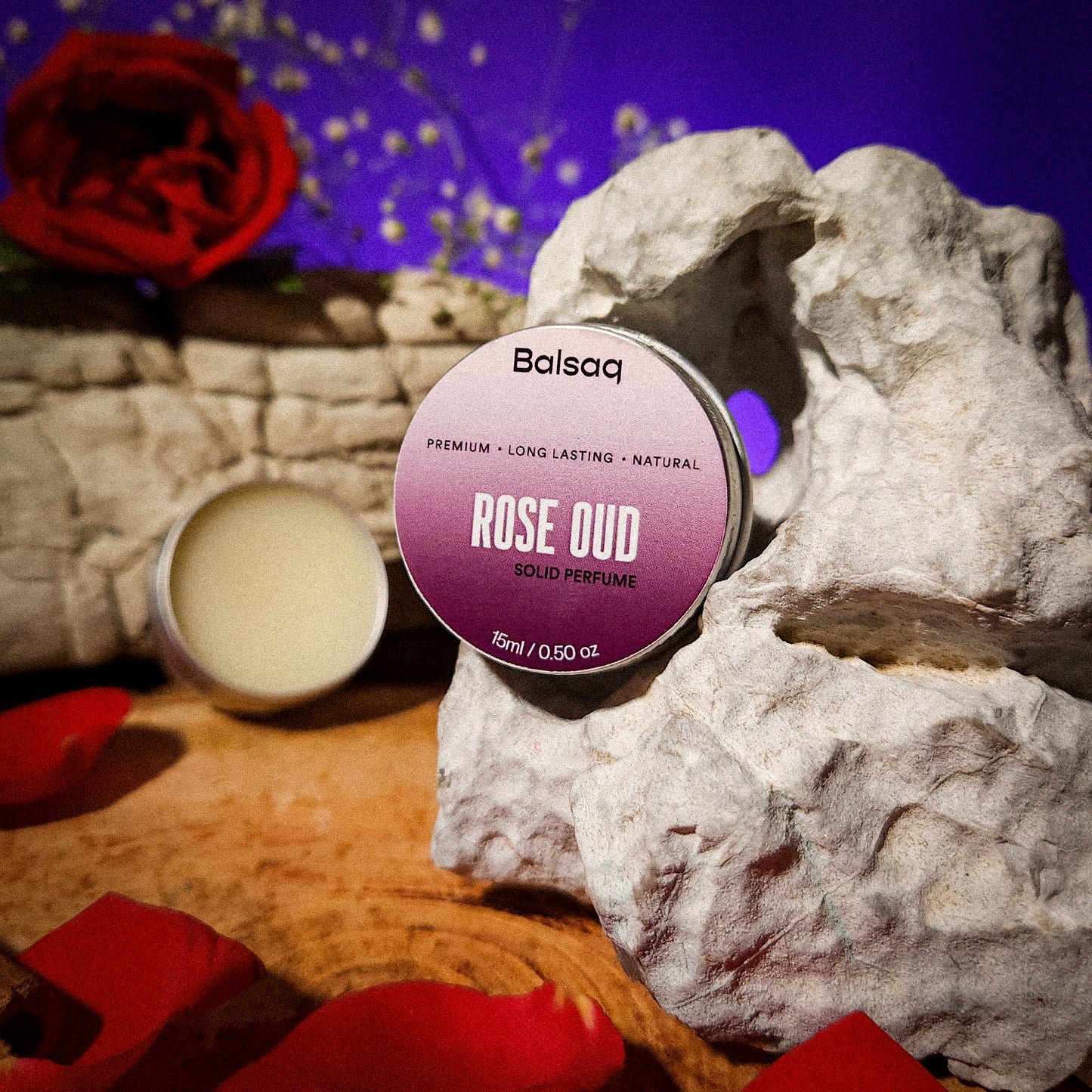 Rose Oud - Solid Perfume 15ml - Balsaq