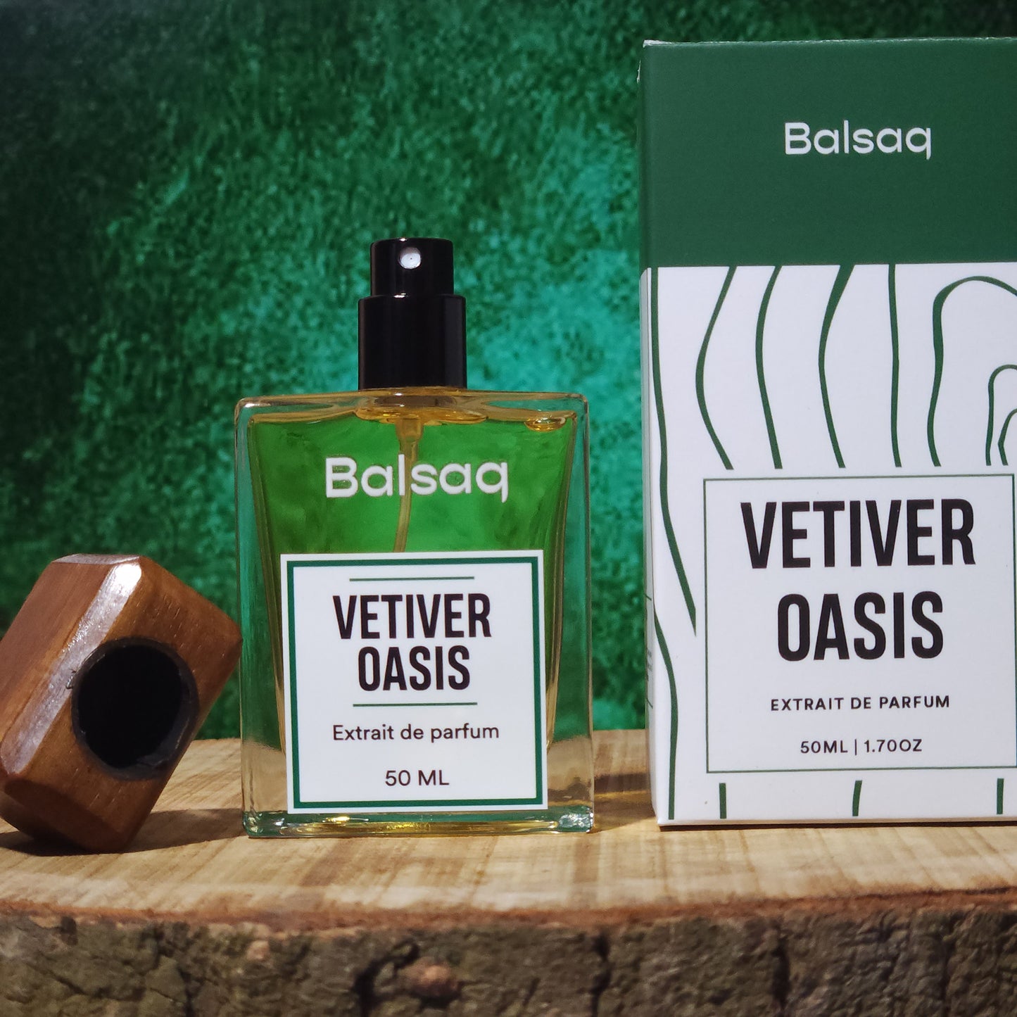 Vetiver Oasis Perfume - 50ml Extrait De Parfum - Balsaq