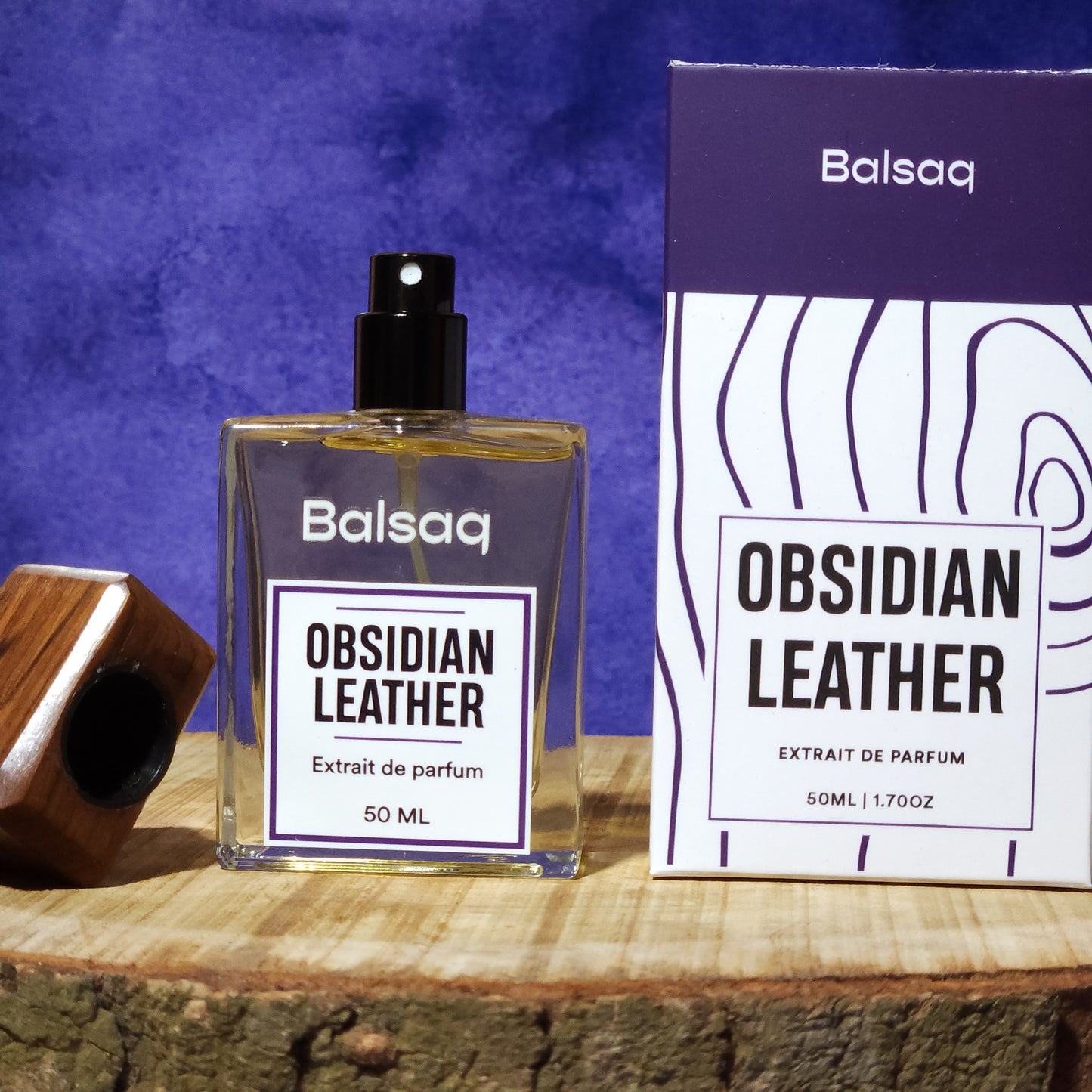 Obsidian Leather Perfume - 50ml Extrait De Parfum - Balsaq