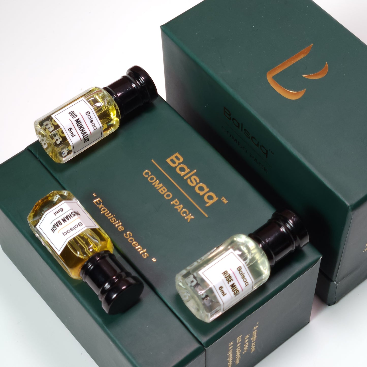 Compliment Getting Combo Set - Pack of 3 | Oud Mukhallat | Rose Musk | Roshan Bagh