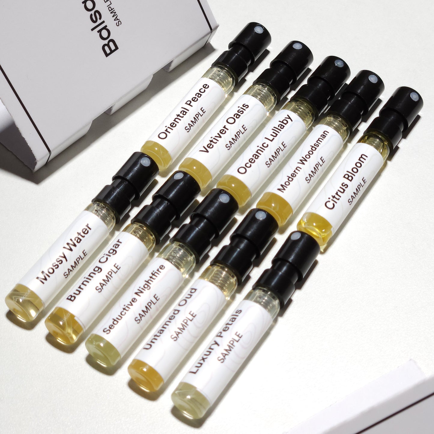 Pack of 10 Perfume Samples | Balsaq's 2ml 10 perfume Sample